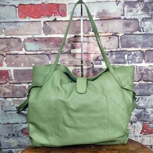 Splendid Perforated Leather Tote Bag